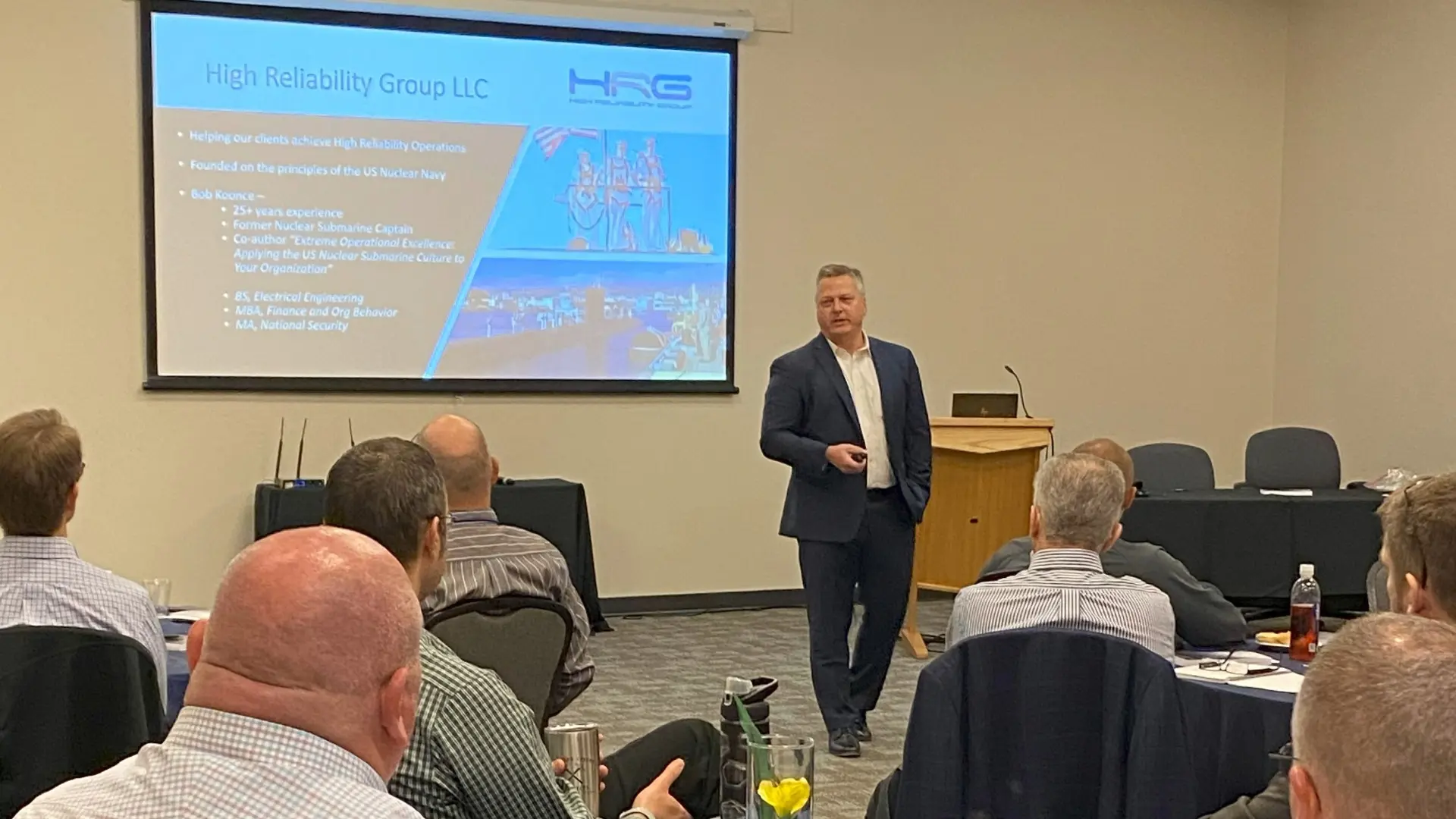 High reliability leadership workshop led by Bob Koonce