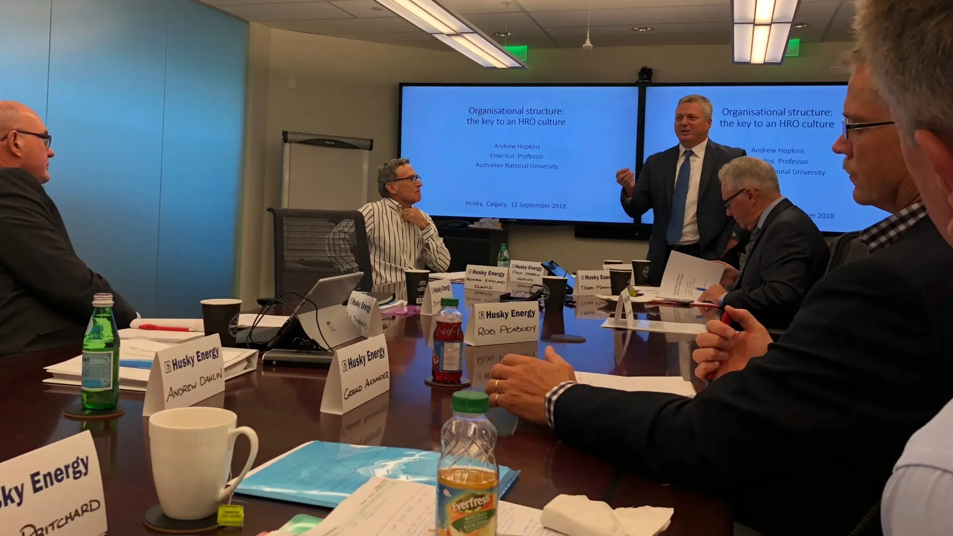 Team engagement during high reliability organization workshop